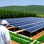 Sustainable Insect Farm**

"A modern, vertical insect farm in rural Turkey, focusing on mealworm cultivation. The farm utilizes solar panels and rainwater collection systems, surrounded by green fields and vegetable gardens. Inside, workers in clean, professional attire are tending to the insect colonies. Depict a family-friendly and sustainable agricultural operation. safe for work, appropriate content, fully clothed, professional, perfect anatomy, correct proportions, natural pose, professional photography, high quality"

**